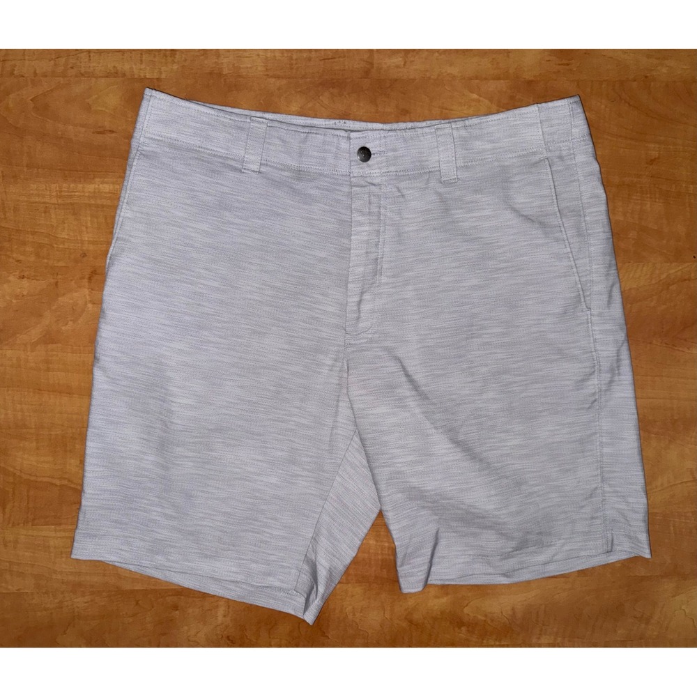 Callaway Mens Grey Textured Heather Performance Golf Shorts Size 36 Stretch